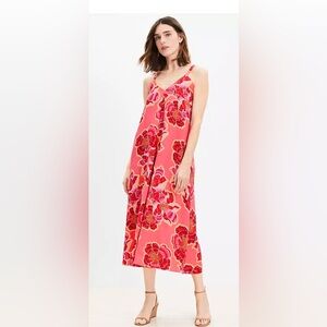 LOFT Floral Linen Sundress